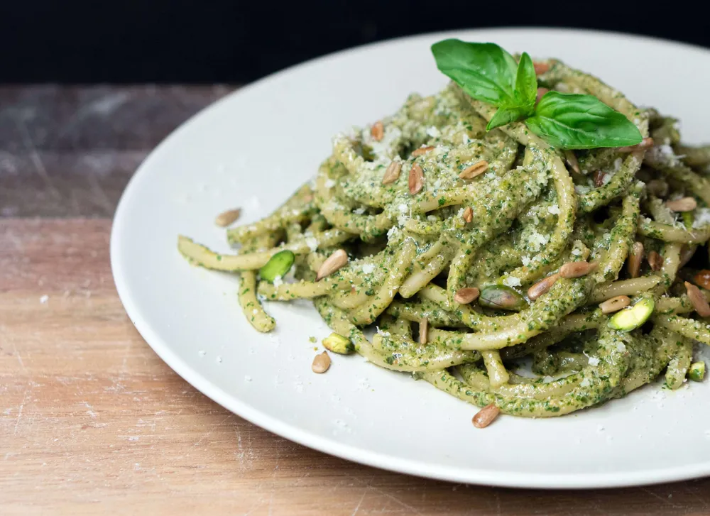 pesto-trenette-pasta-italian-dish-recipe